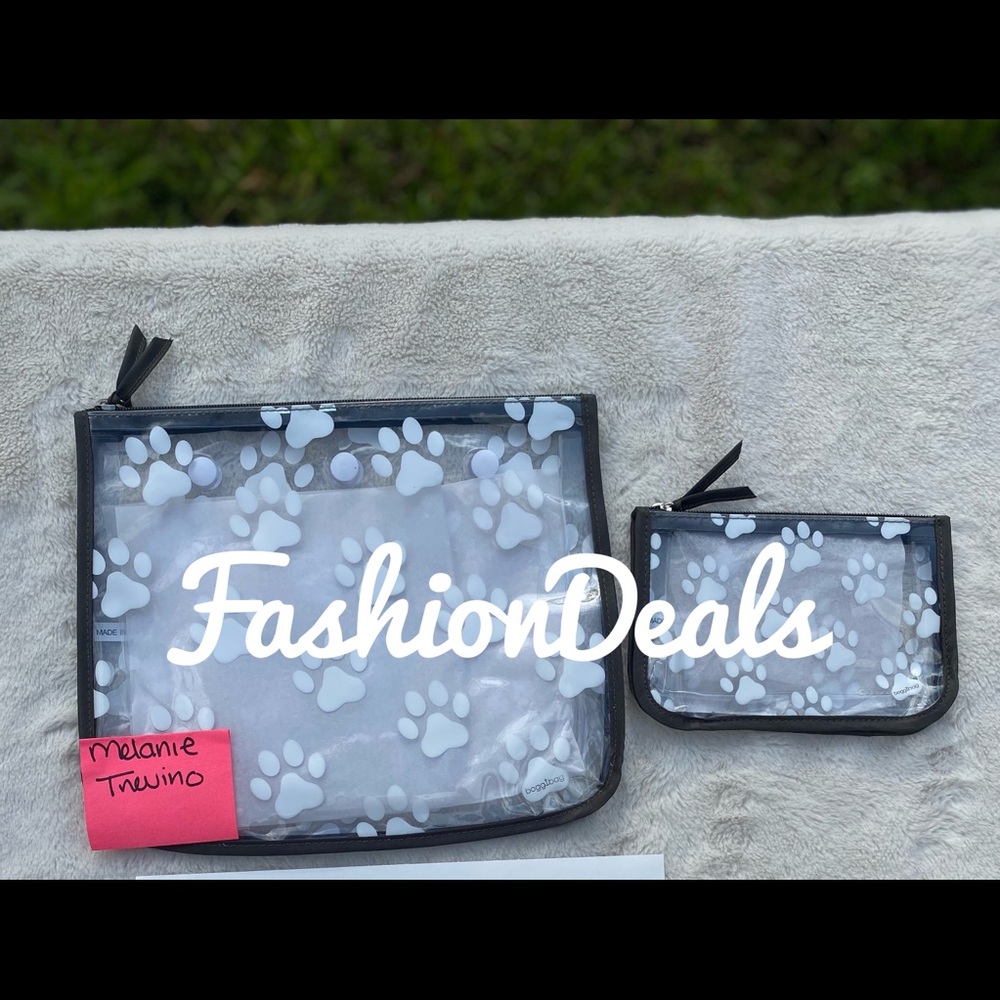 Bogg Bag Insert Paw Print Gray Fogg New NWT SET
